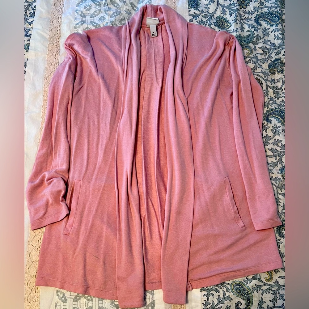 Pink sweater, loose fit, pockets